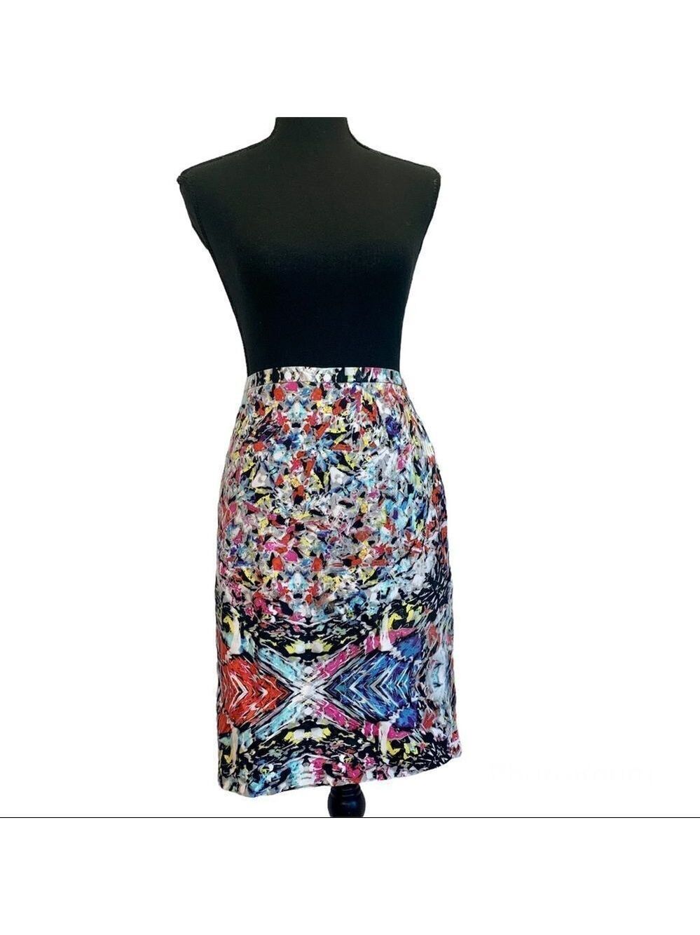 TAHARI Multicolor pencil skirt Sz 6